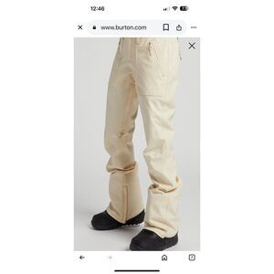 Burton Women’s Vida Snow Pants Living Lining Climate Controlled Comfort Size M